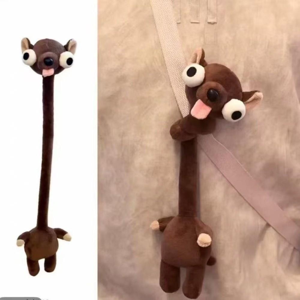 Funny Design Long Neck Animal Plush Pendant Cute Style Cartoon Plush Pendant  Gift For Girls