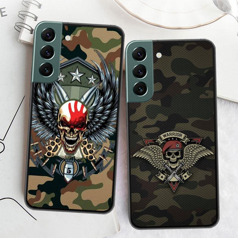 Kamuflażowy Kolor Etui Na Telefon Dla Samsung A16 A26 A36 A56 Galaxy A02S A12 A52S A13 A23 A33 A53 A54 A34 A24 A14 A22 A32 A42 A72 Cov