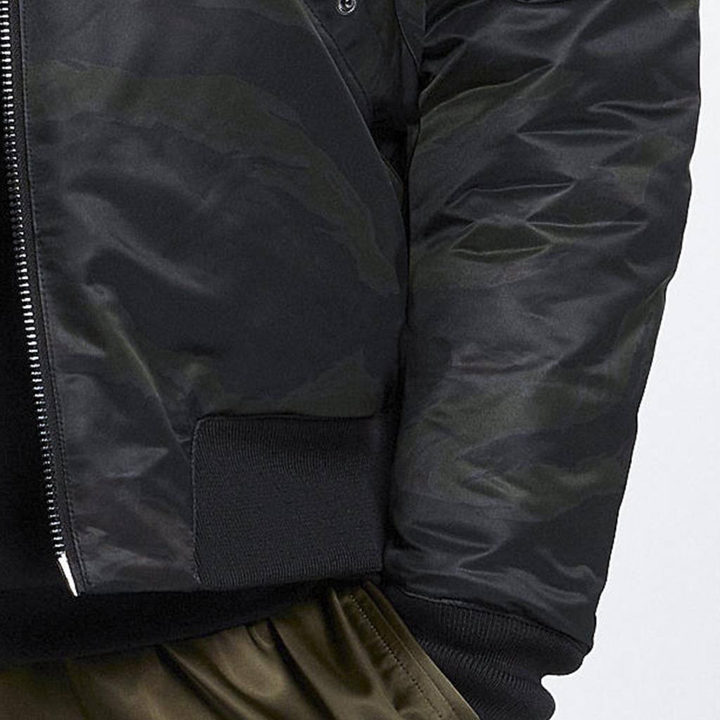 Jordan Sport Casual Long Sleeve Zip Cotton Jacket Men Tops Black AH0687-013