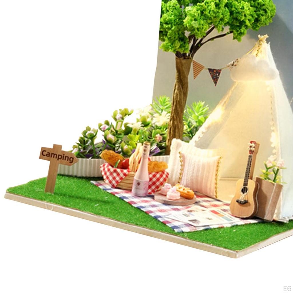 Casa de Papusi Kit Mobila DIY Artizanat Ornamente Model Camera Creativa Copii