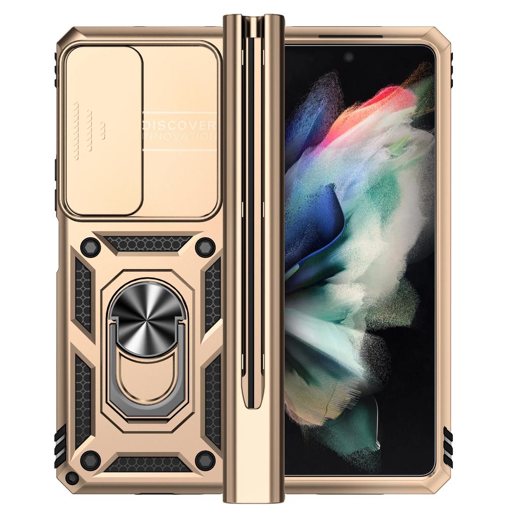 Non-Slip Camera Protective Phone Case for Samsung Galaxy Z Fold 4 5G Fold4 Zfold4 Anti-Drop Kickstand Coque Cases