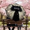 1PC cat heart Automatic Open/Close Umbrella with Windproof, 8-Rib Sturdy Canopy, Durable Ribs, Fashionable Design,1279a