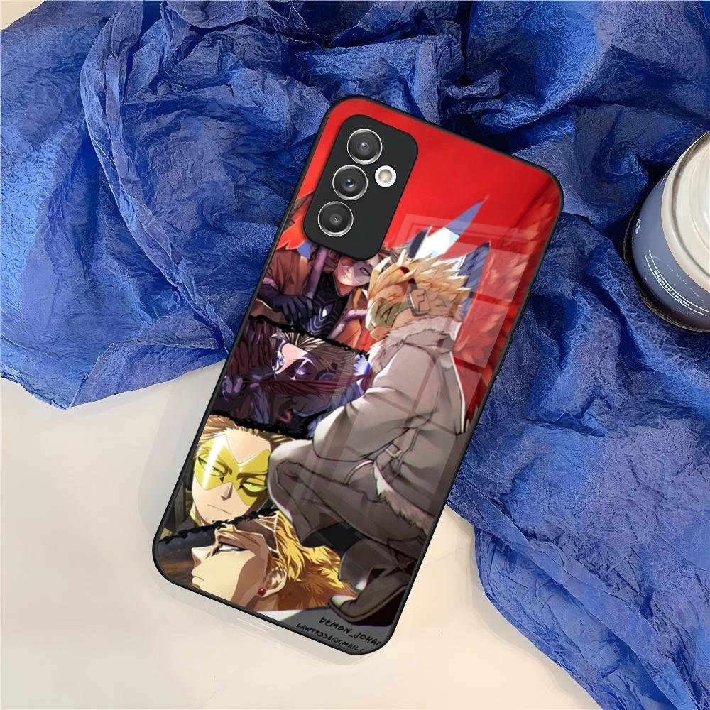 My Hero Academia Hawks Phone Case for Samsung S25 S24 S30 S21 S23 S20 S22 Fe S10 E S9 Note 20 Pro Ultra Plus glass Cover