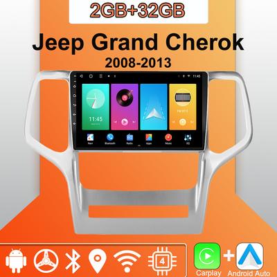 Radio samochodowe Android Carplay Dla Jeep Grand Cherok 2008-2013 Odtwarzacz Multimedialny Jednostka Główna Stereo Nawigacja GPS BT WIFI 2+32GB