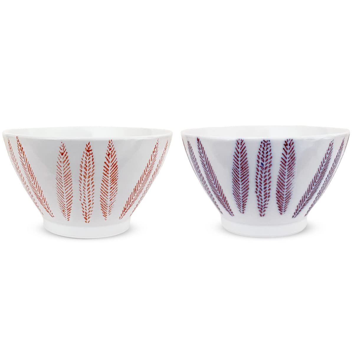 Kunzan Kiln Pair of Kurawanka Tea Hasami Made in Japan J-kitchens Bowls, 10.8cm Diameter, 6.5cm Height, Cat-Shaped Design, Ware,