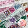 Xiaomi Color Mix 3D Flat Nail Rhinestones Charms 12 Grids Crystal Nail Art Mini Glitter Diamonds Christmas DIY Nail Art Accessories