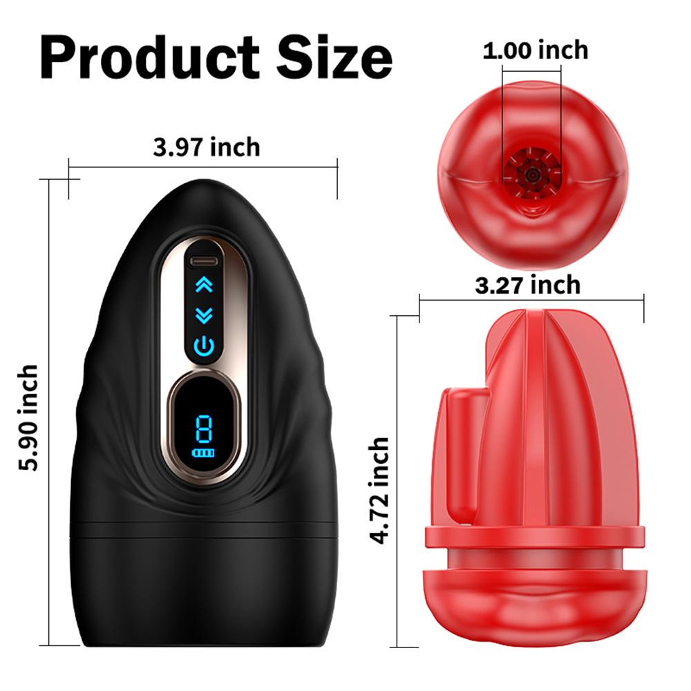 Male Masturbator Cup Intelligent Heating Penis Trainer Vaginal Penetration Pocket Pussy Big Mouth Sex Machine Sex Toys for Men