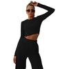 Women 2 Piece Lounge Set Long Sleeve Cropped Pullover Top Wide Leg Pants Set Fall Crewneck Tracksuit Casual Outfits