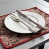 Easy Clean 12x18 Inch Cotton Linen Washable Table Mats Reusable Durable for Kitchen Dining Room Home Wedding Party Festival Banquet Decor Placemats