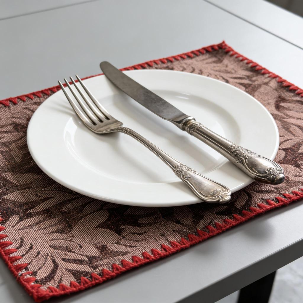 Easy Clean 12x18 Inch Cotton Linen Washable Table Mats Reusable Durable for Kitchen Dining Room Home Wedding Party Festival Banquet Decor Placemats