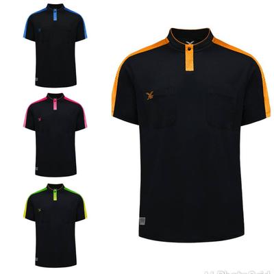Men Soccer Thailand Football Club AFC Referee Jersey Shirt Polyester Print Short Sleeve Round Neck Quick Dry