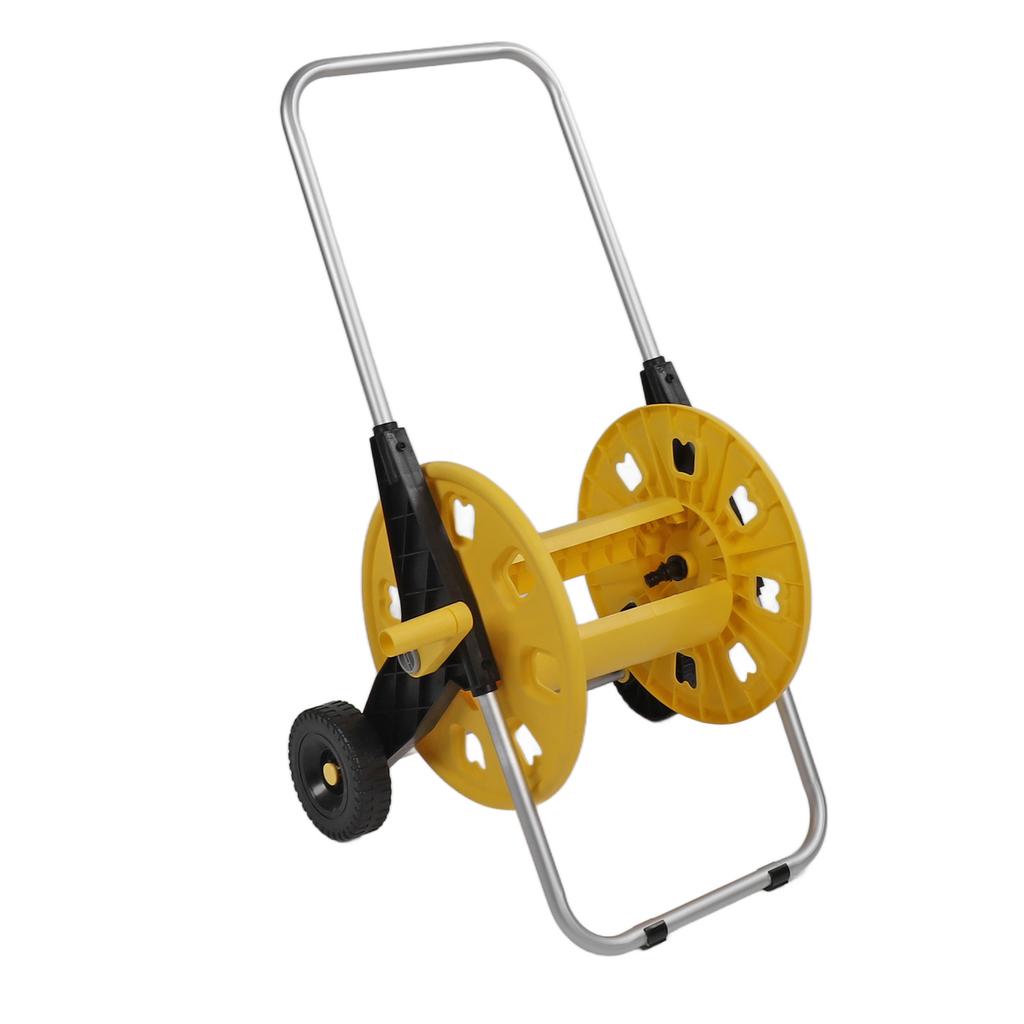 Garden Hose Reel Cart Yellow Hose Reel Cart Water Hose Cart Holds 80m of Water Pipe