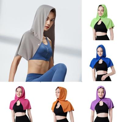 Cooling Towel U-shaped Hoodie Beach Camping Gym Sun Protection Quick Drying Head Protection Cooling Cloth Sunscreen Bandana Kerchief