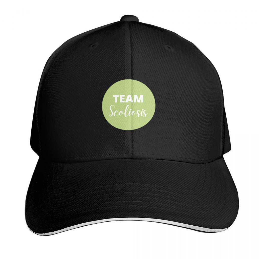Team Scoliosis Sticker Baseball Cap Golf Cap Rugby sailor cap for Unisex fishing caps Unisex Womens Beach Visor Unisexs
