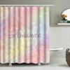 Pastel Blurred Light Shower Curtain For Bathroom Decor Name Customization Available