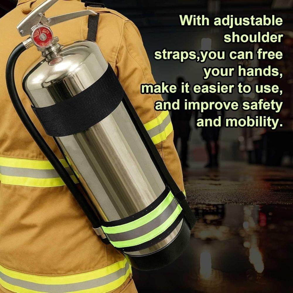 Heavy Duty Extinguishers Carriers Strap Flame Retardant Webbing Strap Nighttime Visibility