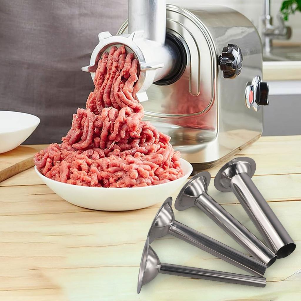Precise Filling Home Cooking Meat Grinder Funnel Meat Grinder Attachment High-quality Stainless Steel Mess-free Operation