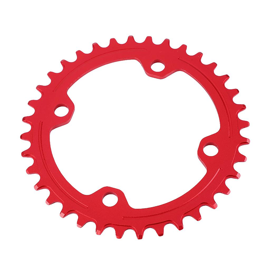 32343638T BCD 104 Mountain Bike Steel Single Crank Chain Ring Repair Parts (Red 36T)