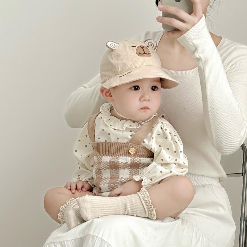 Baby Hat Baby Age Spring and Autumn Fisherman Hat Boy and Girl Baby Summer Outdoor Sunbath Hat