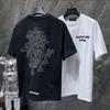 GZ-8952 CHROME HEARTS 2025 Sommer Neue Hohe Qualität Baumwolle Rundhals Lose Große Größe männer und frauen T-shirt Paar t-shirt