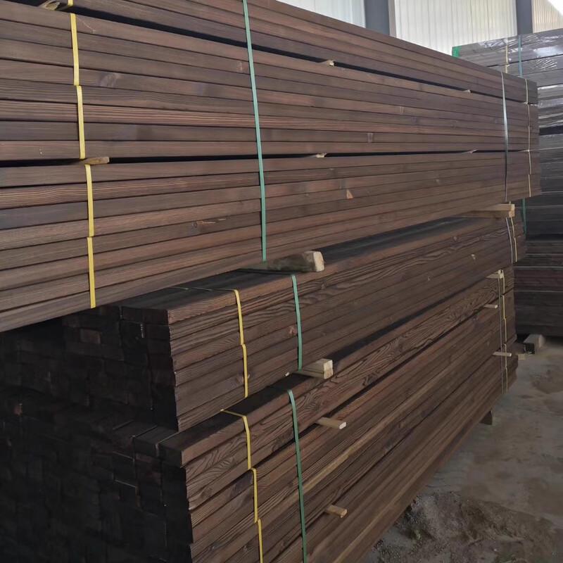 OLOMM Carbonized Scots Pine Outdoor Decking Plank