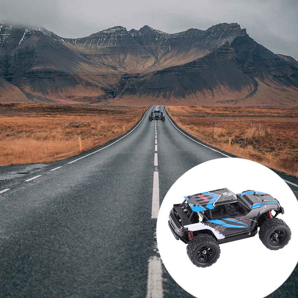 4 Wheel Drive 1 18 2.4G Remote Control Racing Car RC Model Toy (Blue)