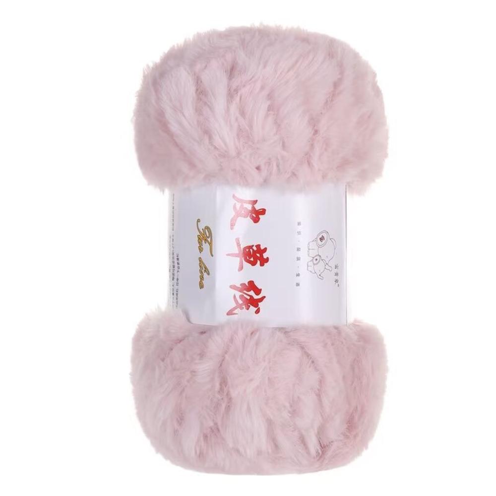 Warm Yarn 100g Roll Faux Fur Yarn Thick Yarn Anti-Pilling Cashmere Yarn Solid Color Soft Material Mink Wool Yarn Sweater Making