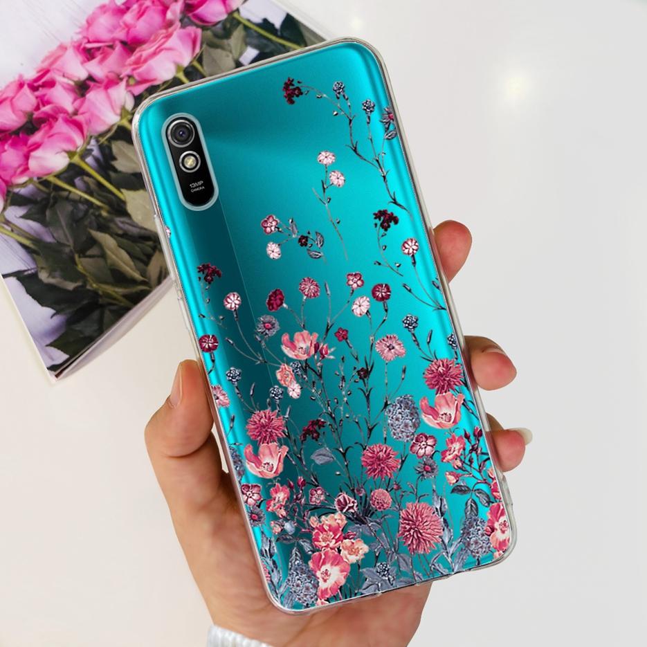For Xiaomi Redmi 9A Case Redmi 9AT Stylish Painted Cover Clear Silicone Phone Case For Xiaomi Redmi 9A Sport Redmi9A T Soft Bags