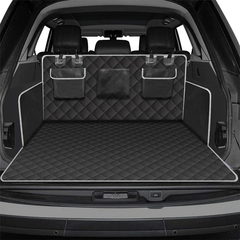 

Waterproof Dog Car Seat Cover & Trunk Liner Back Seat Wear-Resistant Oxford Cloth Pet Hammock Mat for Small Medium Large Dogs чёрный