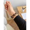 Leopard Print Genuine Leather Strap for Apple Watch, Fits Ultra 2, 49/46/45/42/40mm, Leather Wristband for iWatch Series 11 / 10 / 9 / 8 / 7 / 6/ 5/SE
