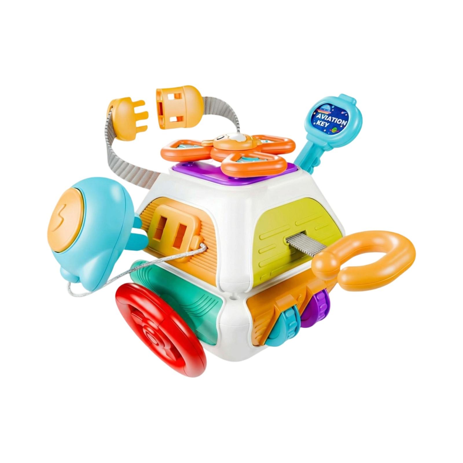 

Baby Early Education Decahedron Busy Ball Educational Multi Functional Toy For Boys And Girls, Fine Motor Skills Training Gift One Size