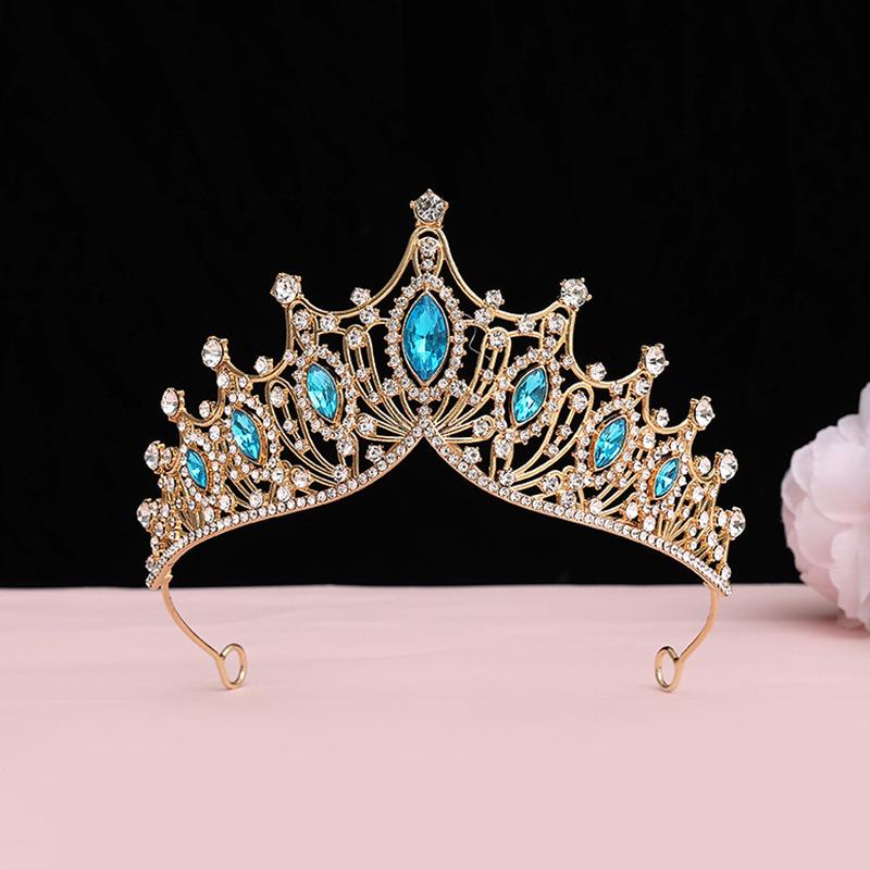 Bride's Crown Headband Wedding Korean Birthday Gift Adult Gift Crystal Crown Princess Dress Hair Accessory