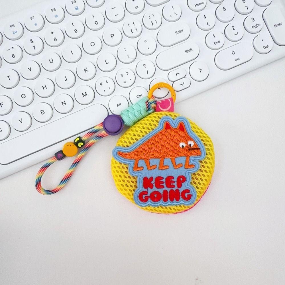 Breathable Small Mesh Pouch Keychain Portable Headphones Organizer Anti-mosquito Bag  Keys