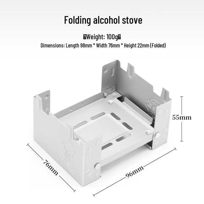 OEING Portable Camping Solid Alcohol Stove System