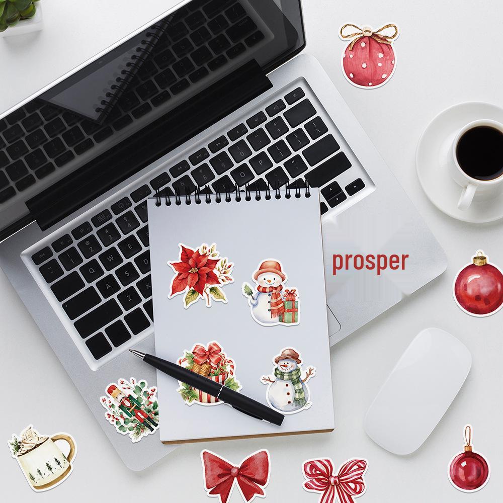 Christmas Graffiti Stickers - 50/100/200 Waterproof Decorative Stickers for Cups & Computers