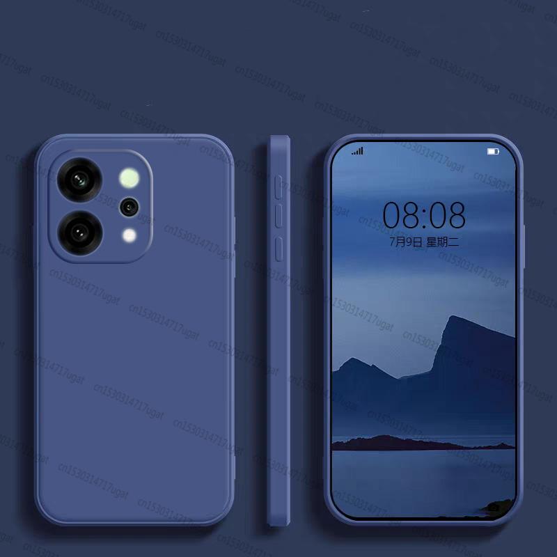 Para Capa Oppo Reno 14 Para Oppo Reno 14 5G À Prova de Choque TPU Macio Silicone Líquido Capa de Telefone Para Capa Oppo Reno 14