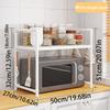 1 Set Of Multifunctional Thickened Household Kitchen Microwave Storage Rack, Microwave Seasoning Storage Rack