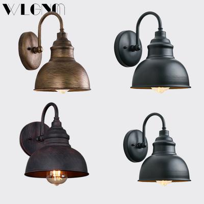Industrielle Außenwandleuchte Vintage Eisen 19cm Kupferfarbe Wasserdichte Wandlampe Für Hof Balkon Veranda Beleuchtungskörper