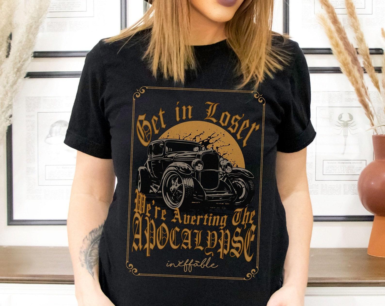 Good Omens T-Shirt: Crowley s Car, Ineffable Husbands Fandom Tee M