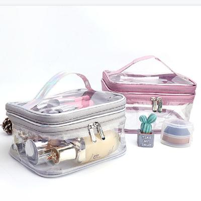 Makeup Organizer Bag Large Capacity Double Layer Mesh Cosmetic Bag Travel Accessories Fashion