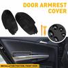 Leather Front Armrest Panels Door Cover 2pcs SKIN Fits Black 2009-2014 Acura TSX