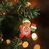 Rustic Xmas Tree Hanging Ornaments 20/30/40Pcs Wooden Christmas Ornaments, Candy Cane Lollipop Decor for Holiday Party Wreath Window Display