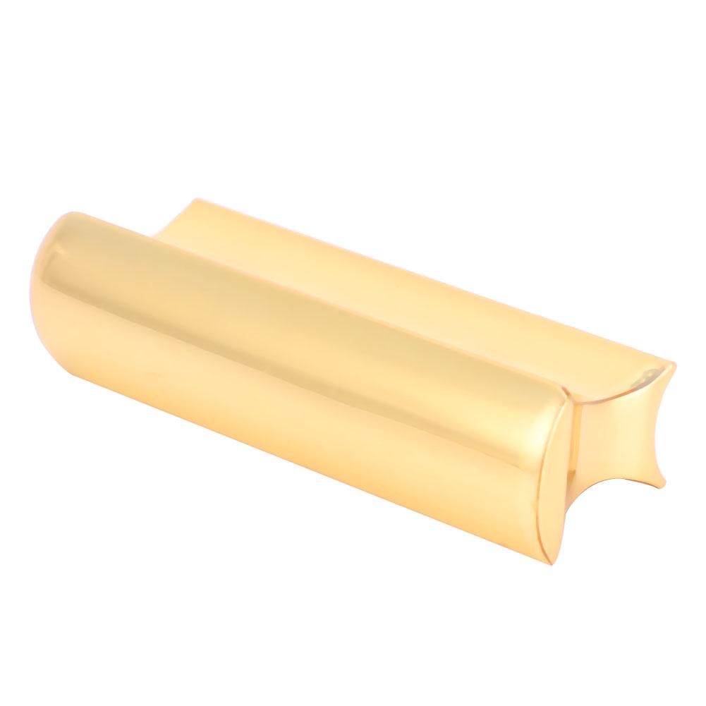 Hawaiian Metal Pearse Guitar Slide Tone Bar for Stringed Instruments(Gold)