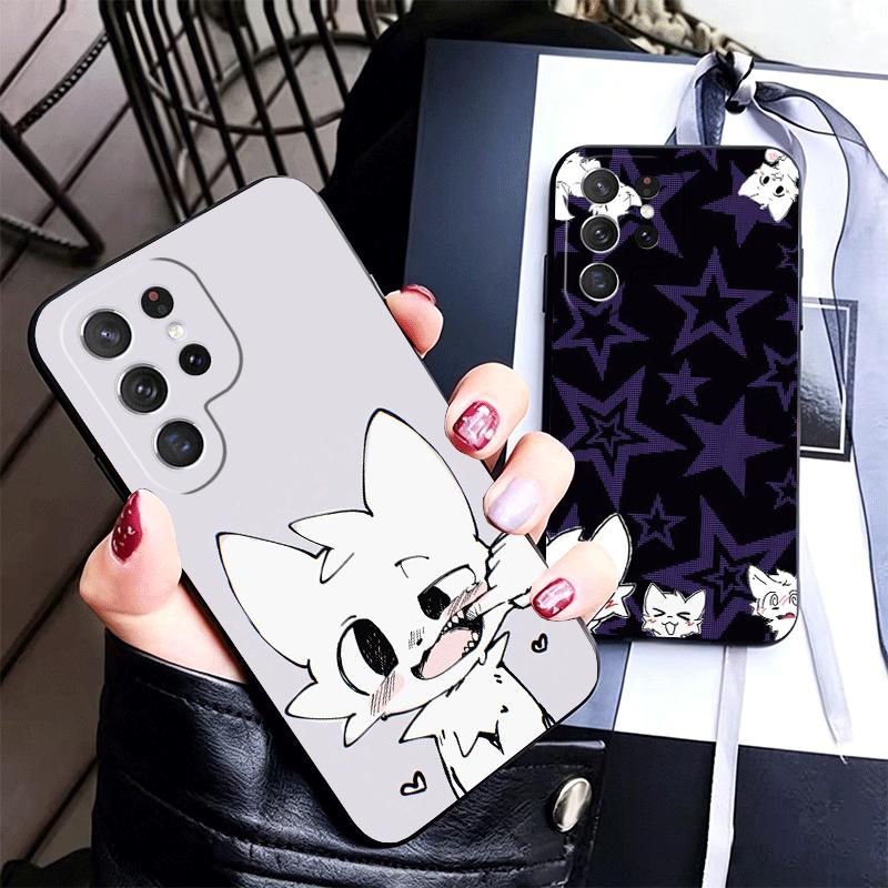 Cute B-Boykisser Catoon Soft Phone Case for Samsung Galaxy S26 S25 Edge S24 Ultra S23 Plus S22 S21 FE S20 Black Cover Back Shell