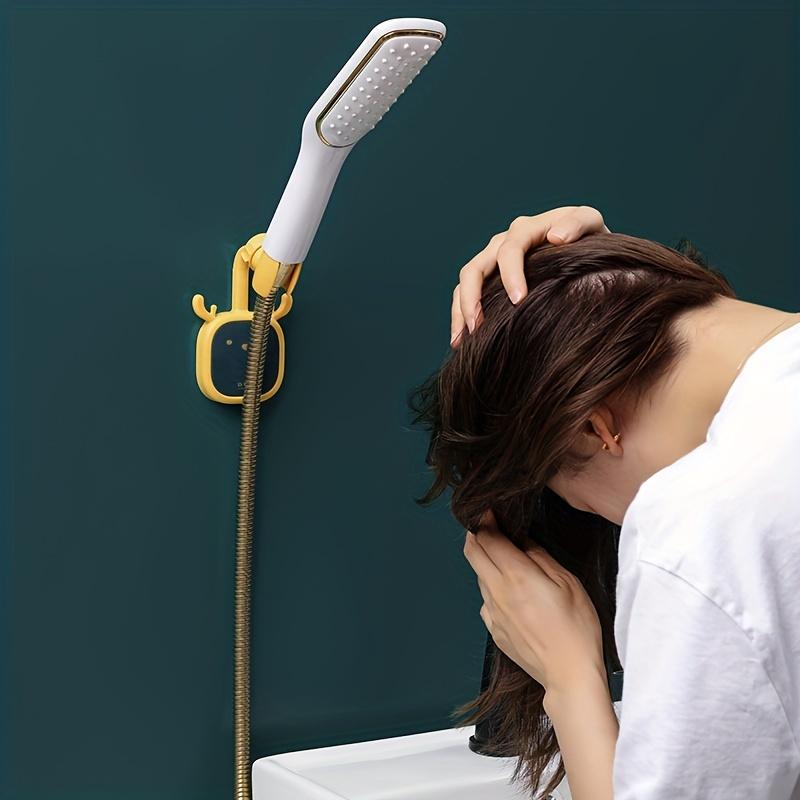 1 Pc No Punch Shower Bracket Universal Adjustable Shower Seat Bathroom Accessories Easy Install