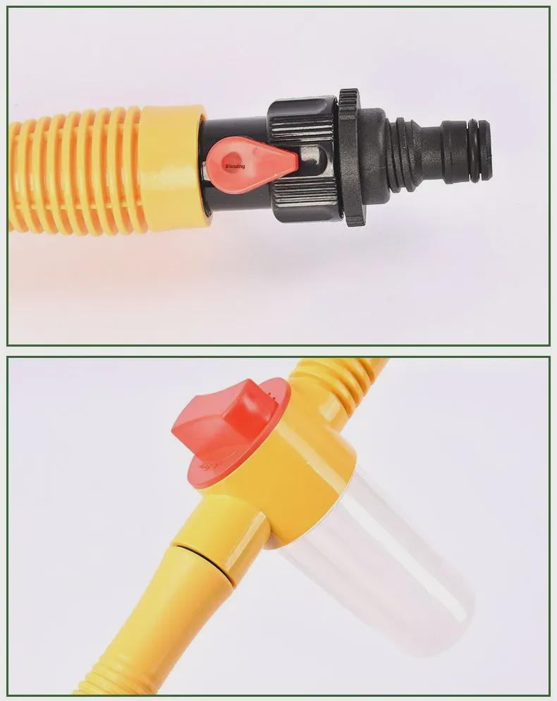 Přenosný teleskopický chenilový mop na mytí auta se samootáčejícím kartáčem