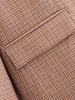 TAOP&ZA Women's Wool Blend Plaid Suit Jacket - Early Spring Fashion Collection