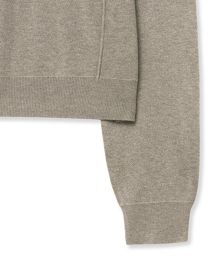 NOIRER FOR WOMAN Wool Blend V-Neck Knit (Beige)
