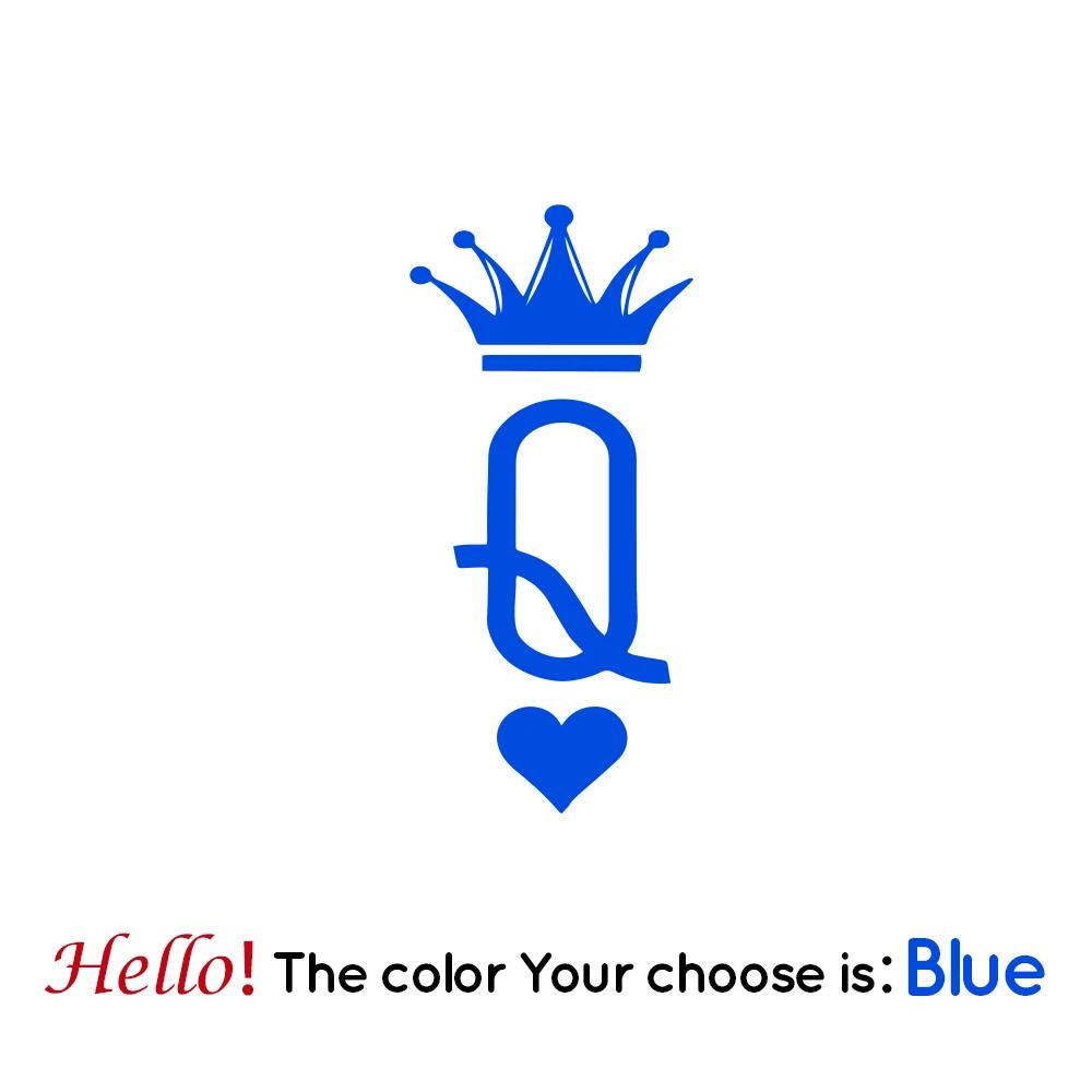 2pc 5pc 10pcs Motor Helmet Sticker Queen Vinyl Decals For Motorcycle Helmet Decal Decor Royal Q Stickers