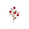 Chinese Red Lucky Tree Brooch: Wedding Celebration Corsage & Clothing Accessory